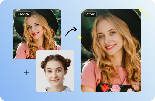 بدّل وجهك مع أي شخص مجاناً